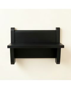 Hazel Brook Wall-Mounted Shelf - Black (synthetic illustration; no displayed measurements)