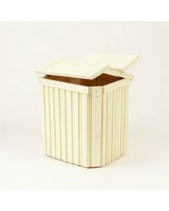 Moss Arc Closed Garden Compost Bin - Ivory (synthetic illustration; no displayed measurements)