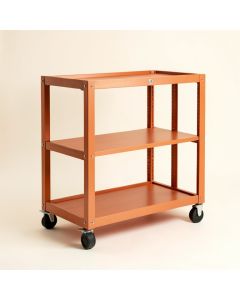 Fern Edge Empty Rolling Workshop Cart - Terracotta (synthetic illustration; no displayed measurements)