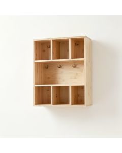Aspen Edge Wall-Mounted Entryway Organizer Shelf - Beige (synthetic illustration; no displayed measurements)