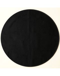 Dune Branch Round Area Rug - Black (synthetic illustration; no displayed measurements)