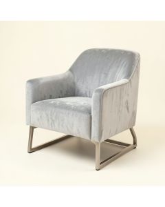 Accent Chair Living Room/Bed Room , Modern Leisure Chair Silver Grey (synthetic illustration; no displayed measurements)