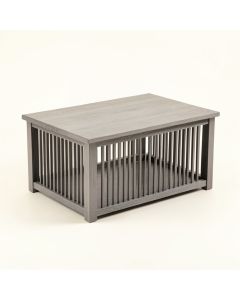 Stone Bluff Empty Furniture-Style Pet Crate - Gray (synthetic illustration; no displayed measurements)