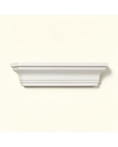 Shell 6 3/4 '' H X 96 '' W X 5 1/2 '' D Crown Molding (synthetic illustration; no displayed measurements)