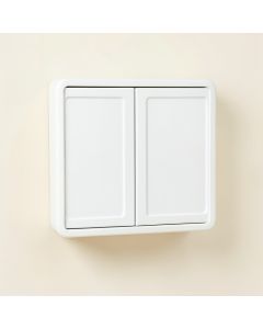 Aspen Crossing Wall-Mounted Entry Cabinet - White (synthetic illustration; no displayed measurements)
