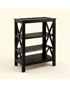 Sage Bend Empty Seed-Starting Shelving Unit Without Lights - Black (synthetic illustration; no displayed measurements)