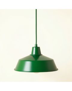Bay Dale Pendant Light Suspended From One Plain Cable - Green (synthetic illustration; no displayed measurements)