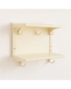 Flint Bend Wall-Mounted Entryway Organizer Shelf - Ivory (synthetic illustration; no displayed measurements)