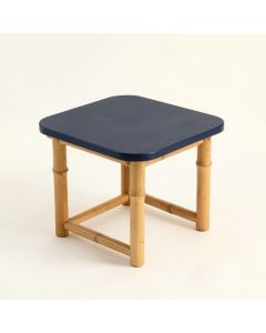 Juniper Branch Compact Balcony Table - Navy (synthetic illustration; no displayed measurements)