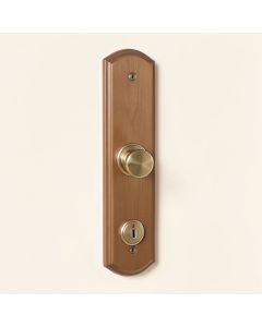 Greenwich Handleset With Single Cylinder Deadbolt And Broadway Door Lever And Rosette (synthetic illustration; no displayed measurements)
