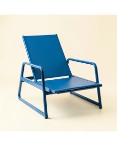 Laurel Bluff Outdoor Lounge Chair - Blue (synthetic illustration; no displayed measurements)