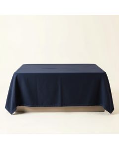 Laurel Brook Flat Bed Sheet - Navy (synthetic illustration; no displayed measurements)