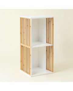 Dawn Arc Narrow Cubby Tower (synthetic illustration; no displayed measurements)