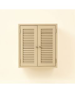 Clay Bluff Wall-Mounted Laundry Cabinet - Beige (synthetic illustration; no displayed measurements)