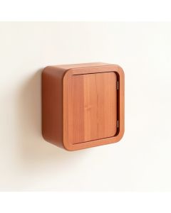 Wren Arc Wall-Mounted Entry Cabinet - Terracotta (synthetic illustration; no displayed measurements)