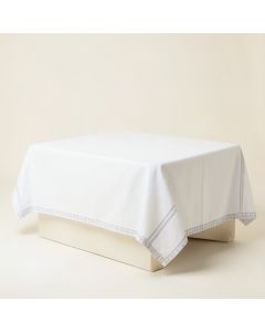 Aspen Bridge Flat Bed Sheet - White (synthetic illustration; no displayed measurements)
