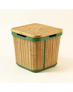 Laurel Brook Laundry Hamper - Green (synthetic illustration; no displayed measurements)