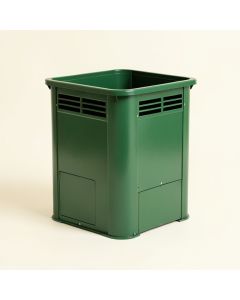 Hill Bend Closed Garden Compost Bin - Green (synthetic illustration; no displayed measurements)