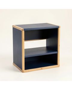Dawn Arc Low Toy Storage Unit - Navy (synthetic illustration; no displayed measurements)