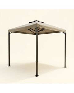 Soft Backyard 10 Ft. W X 12 Ft. D Steel Pergola With Canopy (synthetic illustration; no displayed measurements)