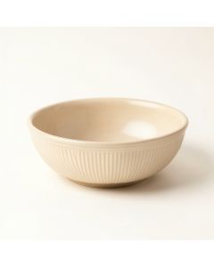 Ridge Arc Dining Bowl - Beige (synthetic illustration; no displayed measurements)