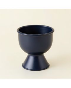 Wren Bluff Empty Candle Holder - Navy (synthetic illustration; no displayed measurements)