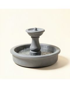 Resin Round Fountain With Light (synthetic illustration; no displayed measurements)
