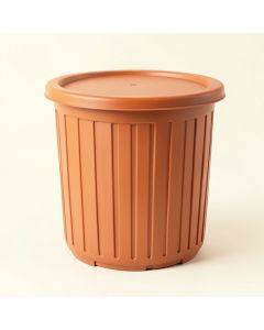 Brook Branch Closed Garden Compost Bin - Terracotta (synthetic illustration; no displayed measurements)