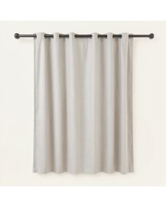 Fernandes Distressed Solidsemi-Sheer Tab Top Single Curtain Panel (synthetic illustration; no displayed measurements)