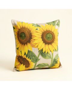 Hoerner Sunflower Linen Throw Pillow (synthetic illustration; no displayed measurements)