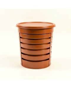 Elm Canyon Closed Garden Compost Bin - Terracotta (synthetic illustration; no displayed measurements)