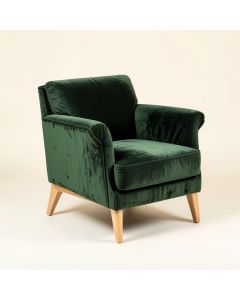 18.5 '' Wide Velvet Armchair (synthetic illustration; no displayed measurements)