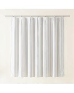 Flint Arc Shower Curtain Hanging Flat From A Plain Rod (synthetic illustration; no displayed measurements)