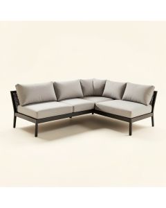 Benfer Patio Sectional With Cushions (synthetic illustration; no displayed measurements)