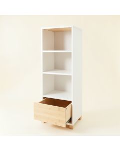 Linden Dale Narrow Cubby Tower - White (synthetic illustration; no displayed measurements)