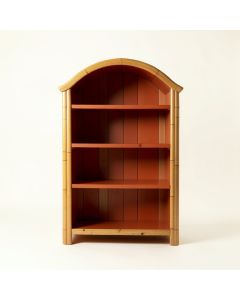 Elm Bend Freestanding Bookcase - Terracotta (synthetic illustration; no displayed measurements)