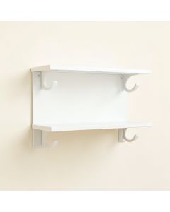 Clay Dale Wall-Mounted Entryway Organizer Shelf - White (synthetic illustration; no displayed measurements)