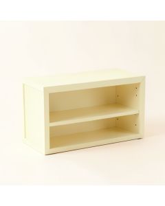 Flint Bridge Low Bookcase - Cream (synthetic illustration; no displayed measurements)