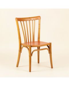 Slate Bend Dining Chair - Terracotta (synthetic illustration; no displayed measurements)