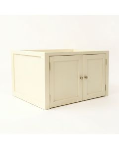 Bay Field Empty Furniture-Style Litter Enclosure - Cream (synthetic illustration; no displayed measurements)