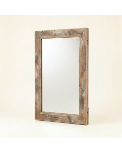 Rustic Distressed Accent Mirror (synthetic illustration; no displayed measurements)