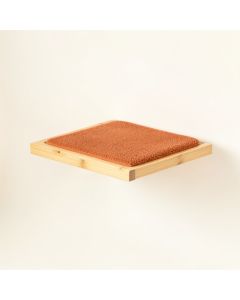 Harbor Bridge Wall-Mounted Cat Perch - Terracotta (synthetic illustration; no displayed measurements)