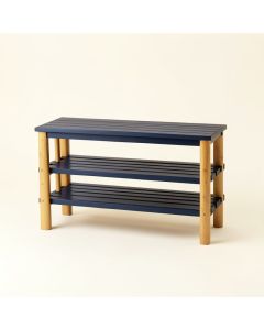 Dawn Branch Shoe Storage Bench - Navy (synthetic illustration; no displayed measurements)
