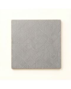 Cliff Bend Uninstalled Square Decorative Tile - Gray (synthetic illustration; no displayed measurements)