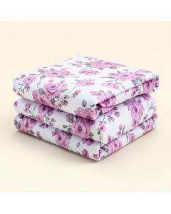 Flowery Purple Duvet Cover Set (synthetic illustration; no displayed measurements)