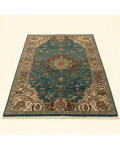 Dominica Blue/Brown/Teal Area Rug (synthetic illustration; no displayed measurements)