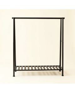 Ash Crossing Empty Garment Rack - Black (synthetic illustration; no displayed measurements)