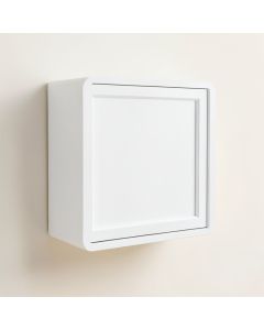 Heath Edge Wall-Mounted Entry Cabinet - White (synthetic illustration; no displayed measurements)