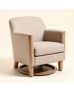 Southbury 43 '' Wide Swivel Barrel Chair (synthetic illustration; no displayed measurements)