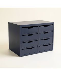 Flint Bend Small-Parts Storage Drawer Cabinet - Navy (synthetic illustration; no displayed measurements)